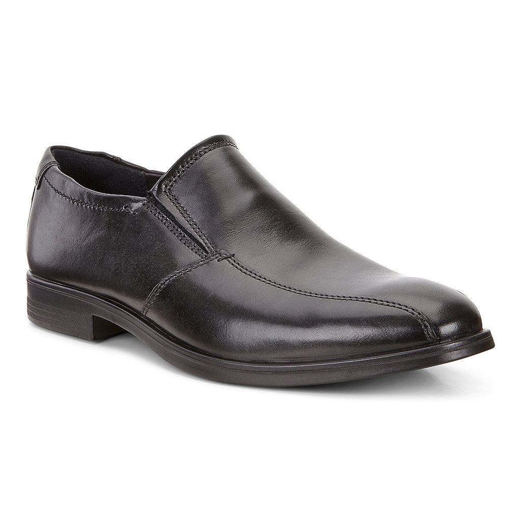 Ecco Melbourne Mens Slip On Shoes In Black Online - India WZH-058741